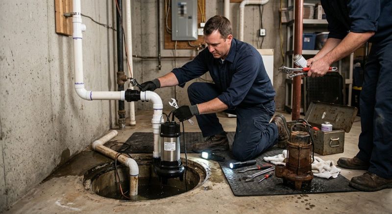 Sump Pump Relocation in Providence, RI